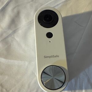 SimpliSafe White and Black Smart Doorbell